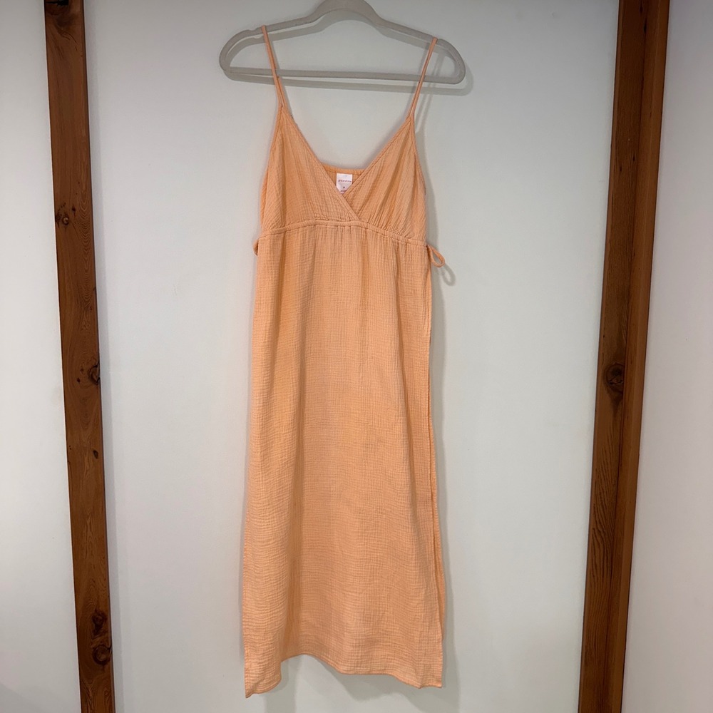 Xhilaration Gauze Swim Coverup Dress Women‎ Size M Peach Tassel | Boho Coastal